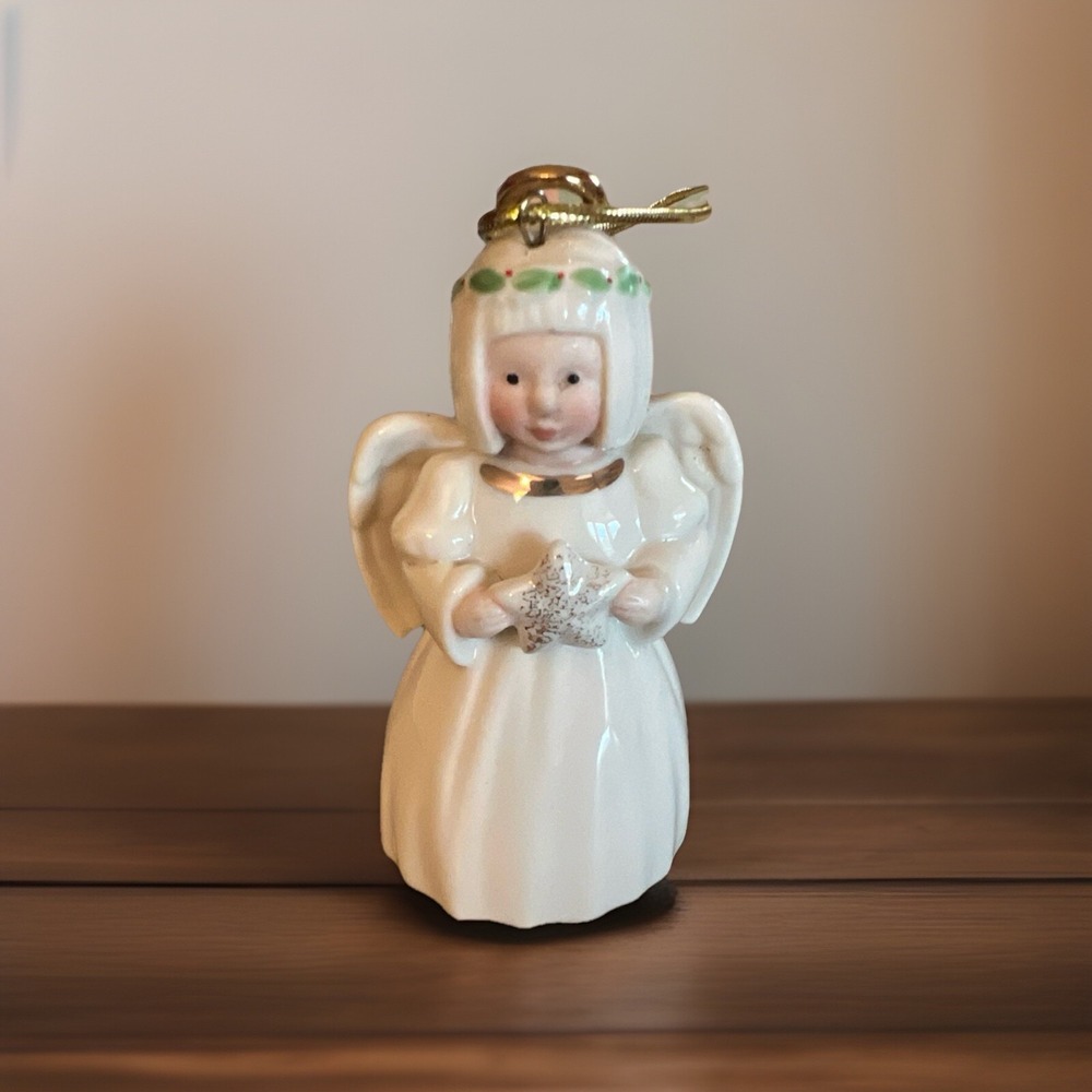 Lenox Christmas Cheer Angel Ornament 3.5"